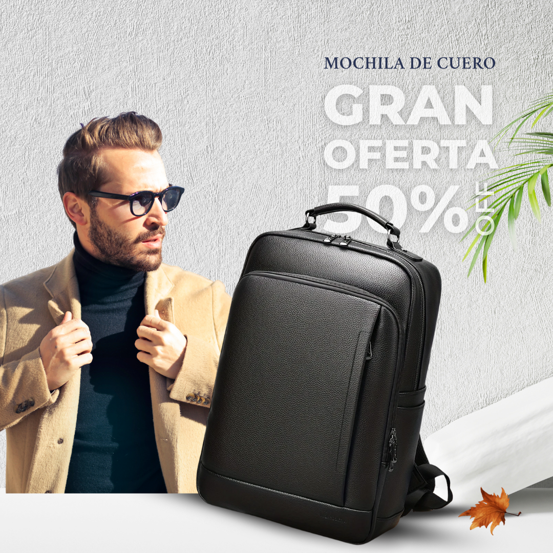 Mochila de Cuero puro