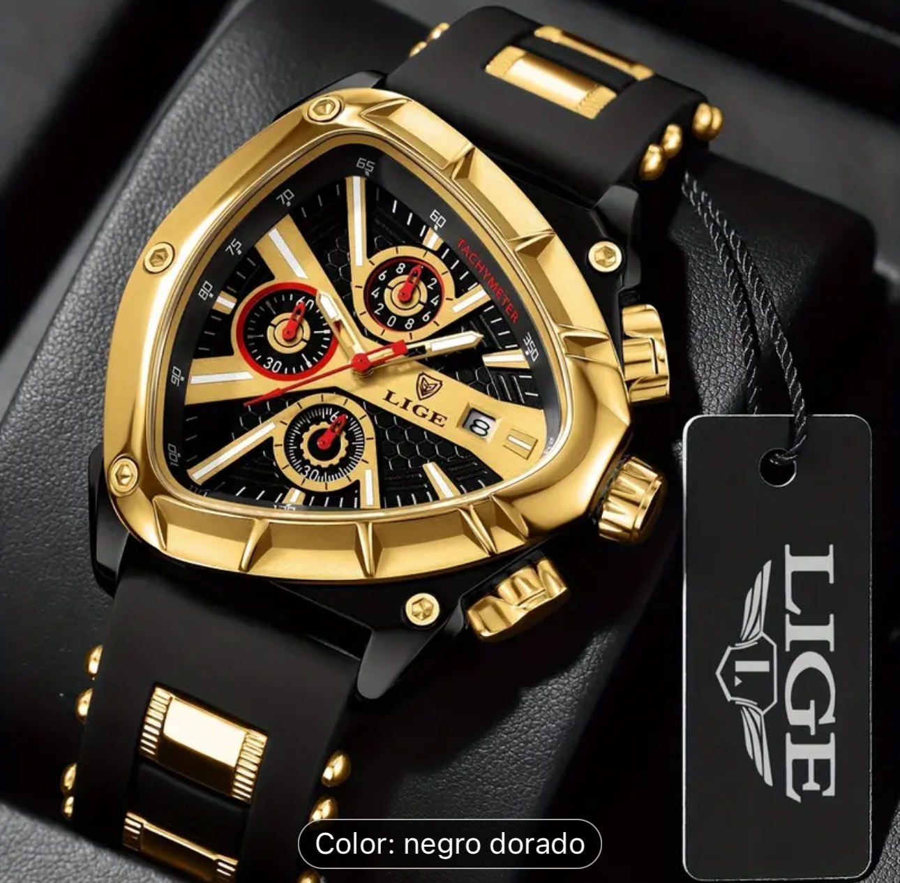 Reloj Lige Men Dorado